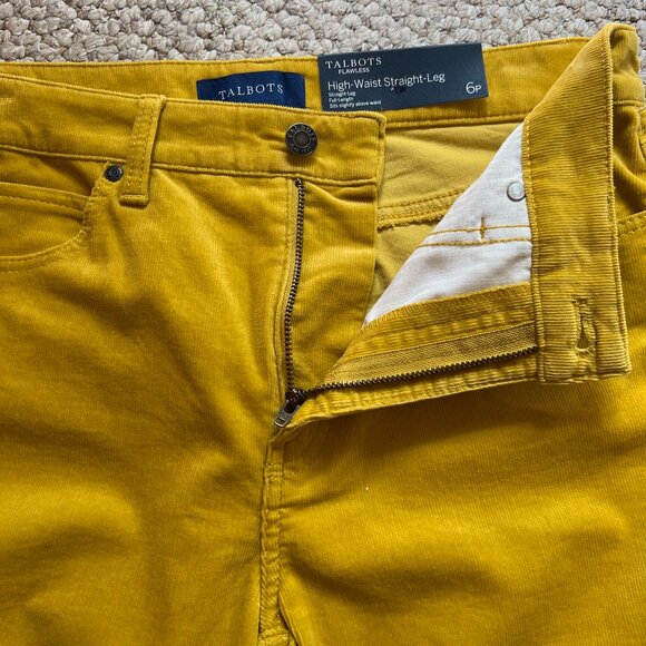 TALBOTS - Flawless High Waist Straight Leg Corduroy Pant -- NEW with Tag - Picture 3 of 13